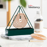 Mosquito Coil Stand Triangle Anti-scald Mosquito Coil Stand Wax Melt Burner Home Decoration Aromatherapy Burner