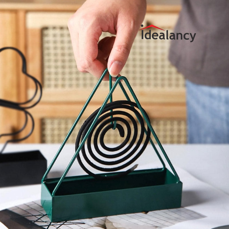 Mosquito Coil Stand Triangle Anti-scald Mosquito Coil Stand Wax Melt Burner Home Decoration Aromatherapy Burner