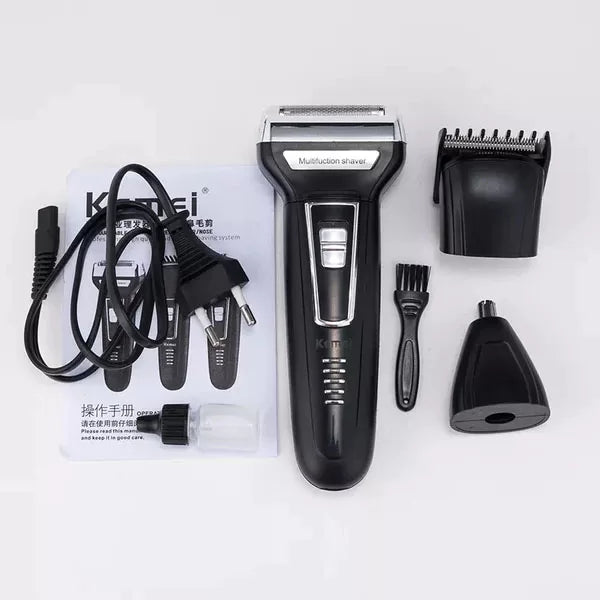 Orignal kmei Shaving Machine 3 In 1 Rechargeable Hair Clipper Shaver beard Styling Trimmer Hair Removal machine for men