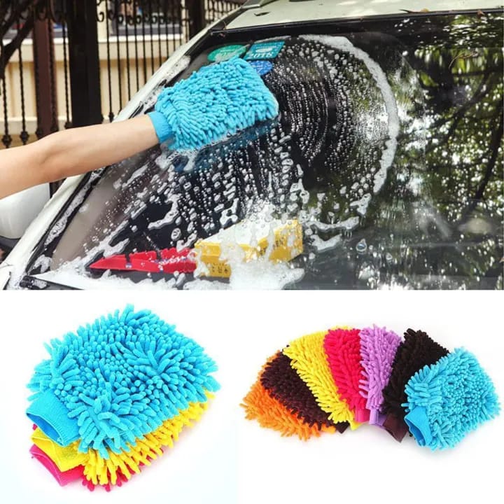 Super Mitt Microfiber Car Washing Gloves Dust Cleaning Car Washer
