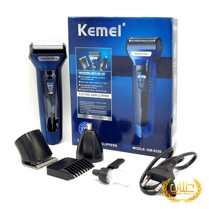 Orignal kmei Shaving Machine 3 In 1 Rechargeable Hair Clipper Shaver beard Styling Trimmer Hair Removal machine for men