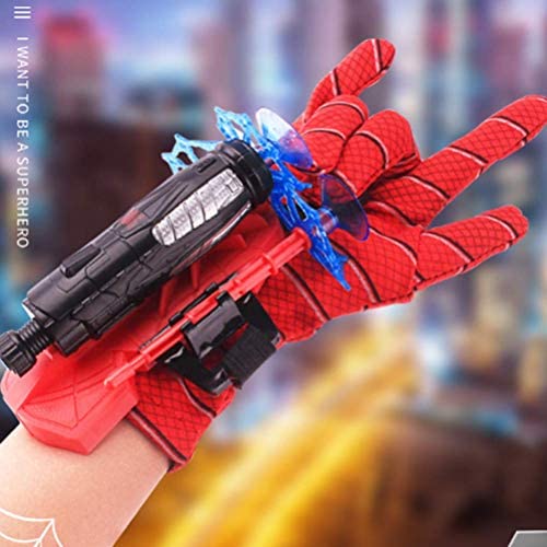 Spiderman Web Shooter Toy Kids Plastic Spiderman Launcher Gloves Wrist Toys Set Gift For Kids Spider Web Shooting Game