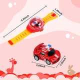 Mini Remote Control Car Watch Toys, 2.4 GHz Cartoon RC Watch Racing Car, USB Charging Remote Control Car Watch Car Hand Controlled Watch RC Car for Boys Girls