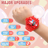 Mini Remote Control Car Watch Toys, 2.4 GHz Cartoon RC Watch Racing Car, USB Charging Remote Control Car Watch Car Hand Controlled Watch RC Car for Boys Girls
