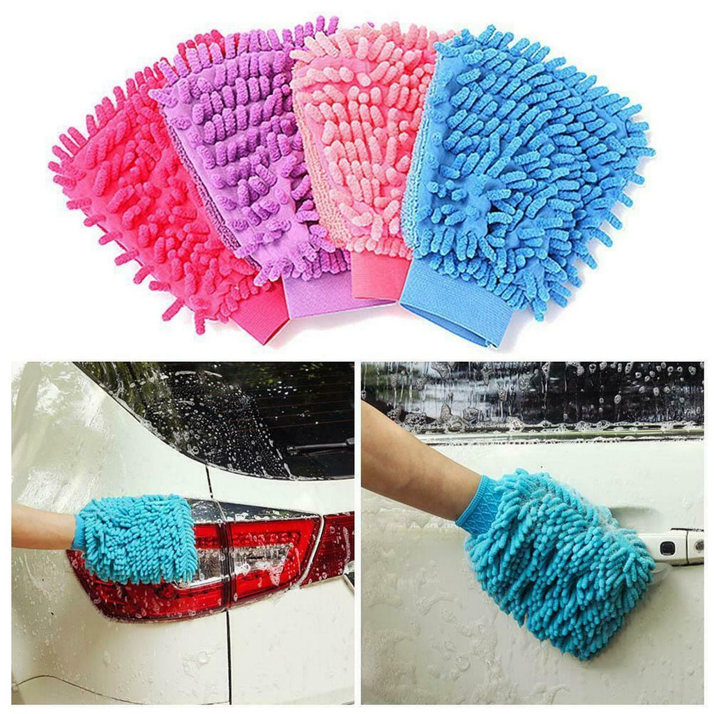 Super Mitt Microfiber Car Washing Gloves Dust Cleaning Car Washer