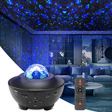 USB LED Galaxy Projector Nigh Light Lamp Astronaut Projector Light Starry Light Sky NightWith Speaker Water Wave Bluetooth