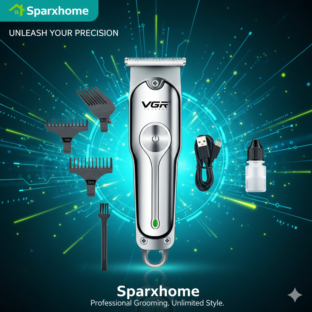 VGR Professional Hair Trimmer For Men | Rechargeable Beard & Hair Clipper