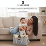 Baby Diaper Caddy Organizer, Foldable Storage Bag