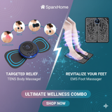 EMS Foot Massager And Butterfly Massager – Electric Muscle Stimulator for Pain Relief & Relaxation – Rechargeable, Portable