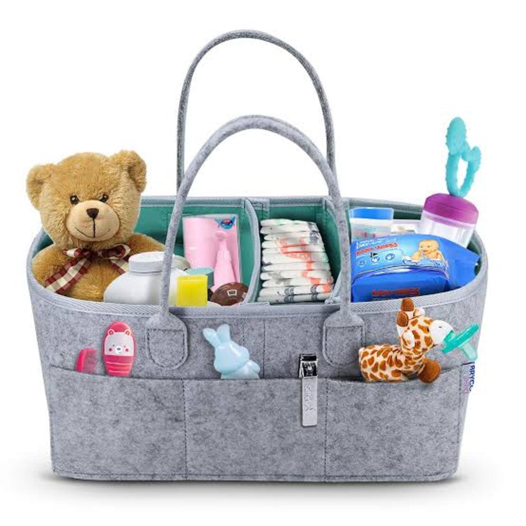 Baby Diaper Caddy Organizer, Foldable Storage Bag