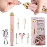 Rechargeable Finishing Touch Flawless Salon Nails Kit, Electronic Nail File and Full Manicure and Pedicure Tool