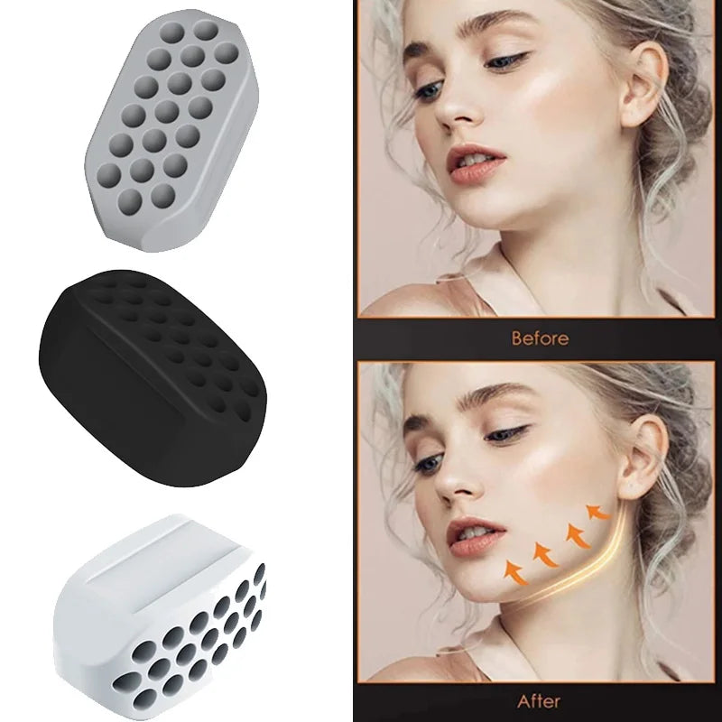 Jawline Exerciser - Jawline Shaper 40, 60 & 80 Lbs - Jaw line shaper for Face Beauty - Reduce Double Chin with jaw line rubber - Jawline chew For Men and Women