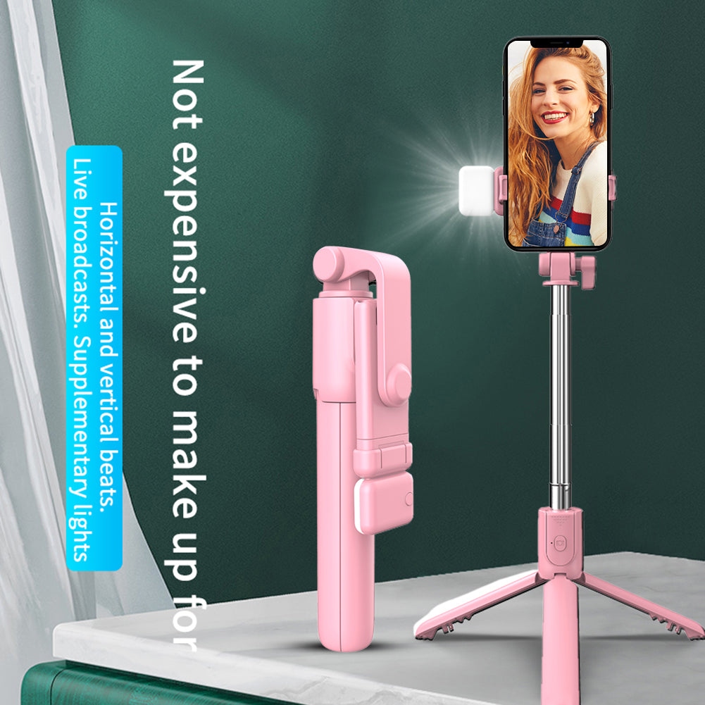 4 in 1 Selfie Stick Tripod Stand Bluetooth Shutter with Wireless Remote Bluetooth