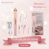 Rechargeable Finishing Touch Flawless Salon Nails Kit, Electronic Nail File and Full Manicure and Pedicure Tool