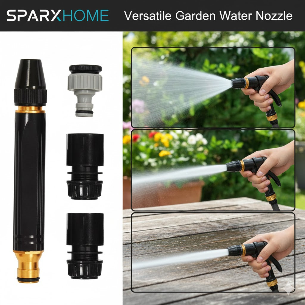 High Pressure Nozzle Water Spray Gun, Car Wash Nozzle, High Pressure Nozzle Spray Water Gun, Water Jet Hose Nozzles Pipe For Gardening, Bike,Car Wash,Window Cleaning