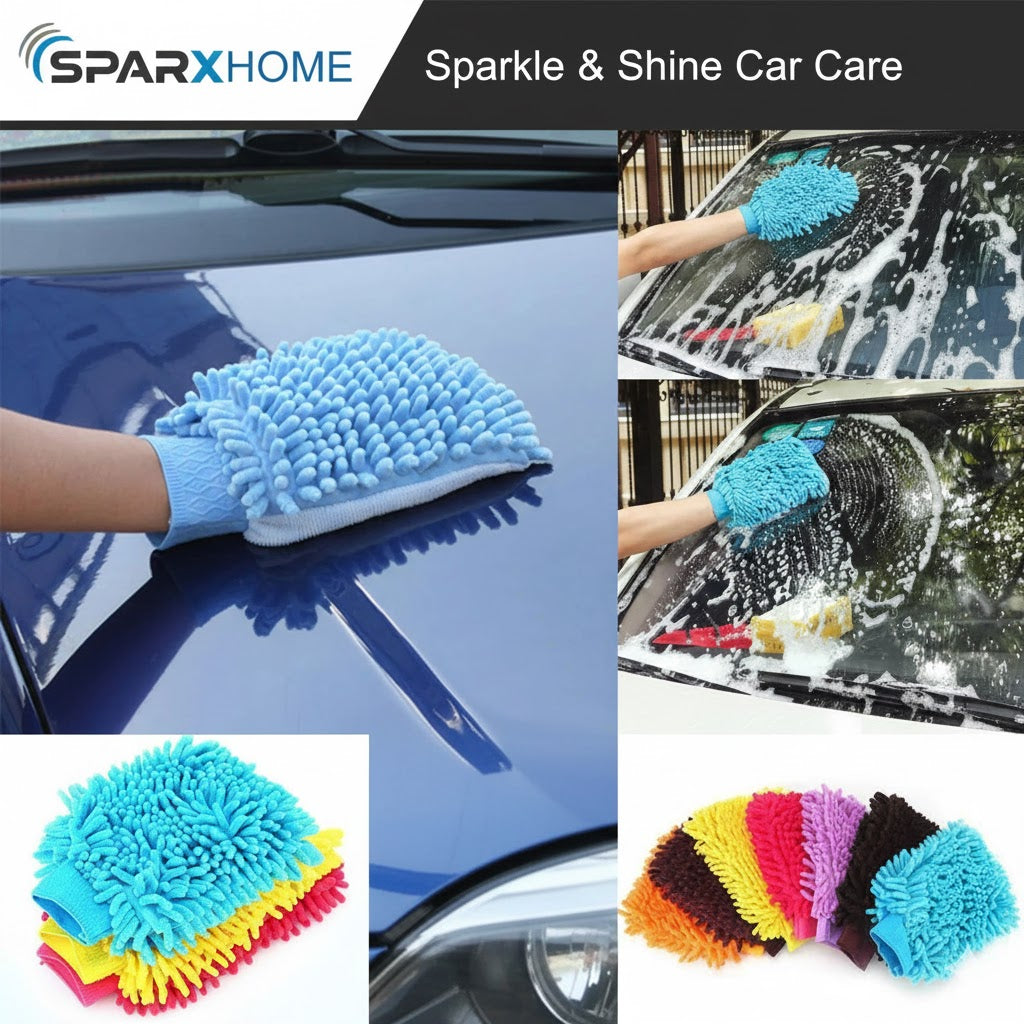 Super Mitt Microfiber Car Washing Gloves Dust Cleaning Car Washer